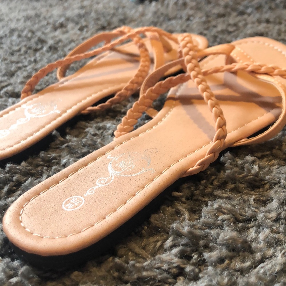 Soft pink sandals